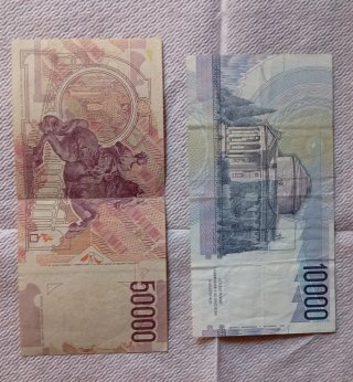Lira Italiana 50.000 e 10.000