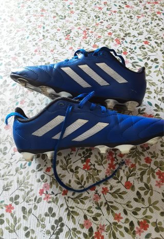 Botas de fútbol Adidas niño azul talla 36 2/3