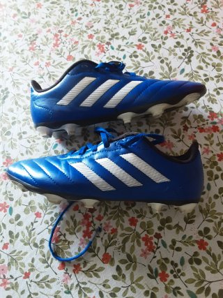 Botas de fútbol Adidas niño azul talla 36 2/3