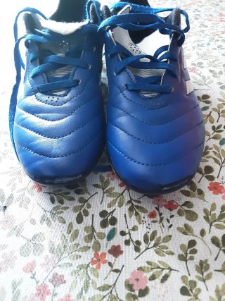 Botas de fútbol Adidas niño azul talla 36 2/3