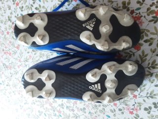 Botas de fútbol Adidas niño azul talla 36 2/3
