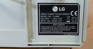 Reproductor VHS LG LV4685