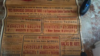 Cartel Toros Manolete 1943 Mural Gigante