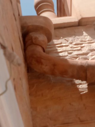 Lote bajantes antiguas cerámica/barro