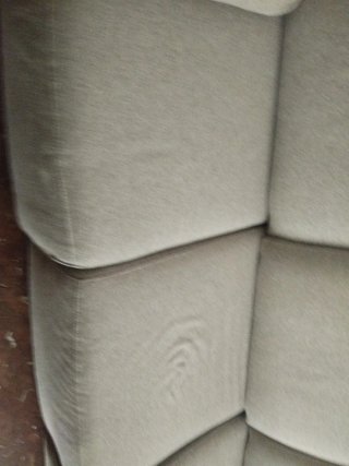Sofá 4 plazas tela beige/gris