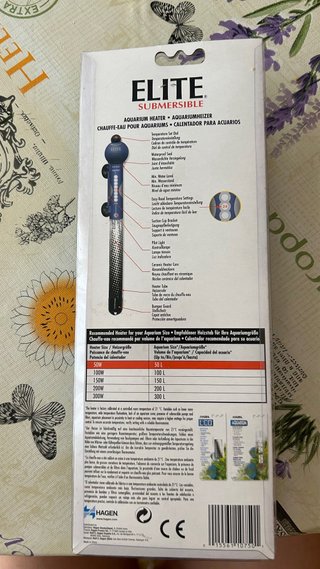 Calentador Acuario Elite 50W hasta 50L