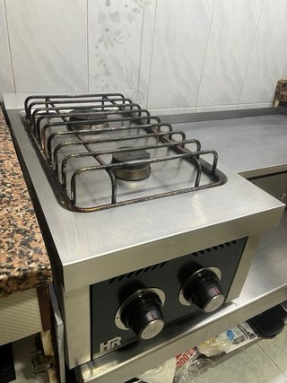 Cocina industrial de 2 fuegos