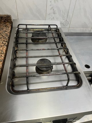 Cocina industrial de 2 fuegos