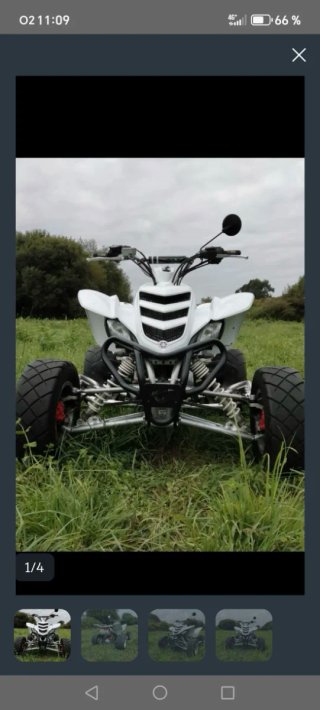 Yamaha Raptor 660R Blanco