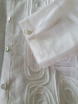 Blusa Lino Mangas 3/4 nueva. Talla S, ver medidas.