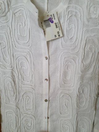 Blusa Lino Mangas 3/4 nueva. Talla S, ver medidas.