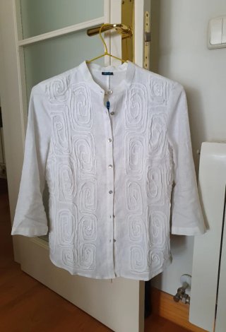 Blusa Lino Mangas 3/4 nueva. Talla S, ver medidas.