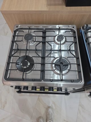 Cocina de Gas Alpha Vulcano Lux-60 Puerta cristal