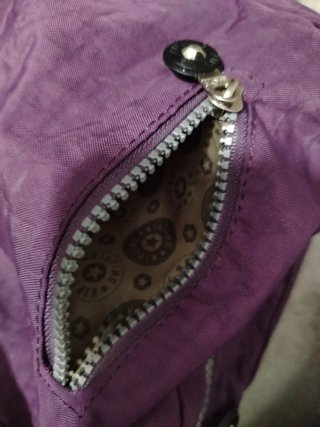 Bolso bandolera Kipling morado