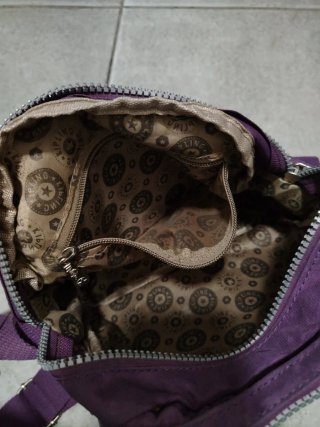 Bolso bandolera Kipling morado