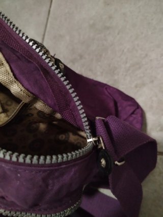 Bolso bandolera Kipling morado