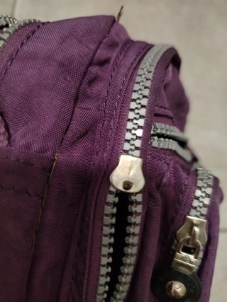 Bolso bandolera Kipling morado
