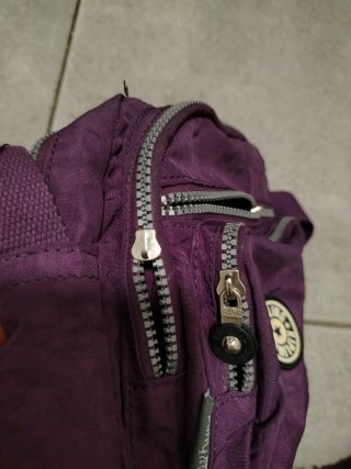 Bolso bandolera Kipling morado