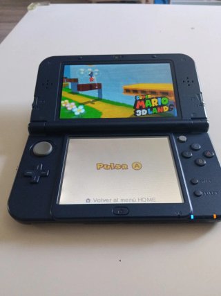 Nuovo Nintendo 3DS XL Blu con scatola e istruzioni