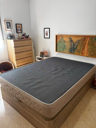 Canapé 135cm + Colchón y Almohadas