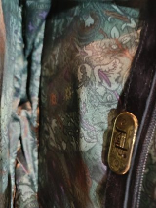 Bolso Ante Negro Vintage Mujer