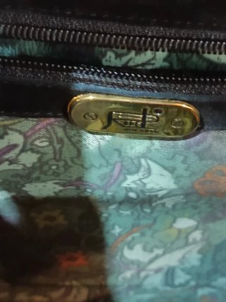 Bolso Ante Negro Vintage Mujer