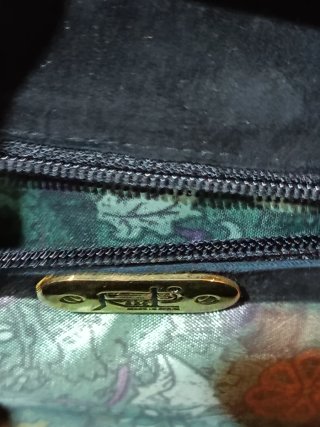 Bolso Ante Negro Vintage Mujer