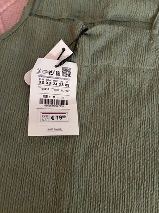 Mono tirantes punto verde talla única