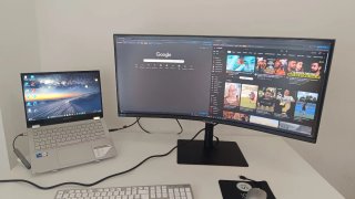 Samsung Viewfinity. S65VC 34' Ultrawide WQHD Monit