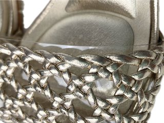 Sandalias de tacón mujer oro evento celebración