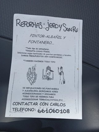 Albañil y fontanero