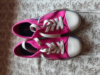 Zapatillas Heelys rosas y blancas
