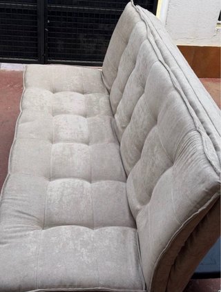 Sofá Cama tipo Click Conforama Beige/Gris