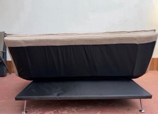 Sofá Cama tipo Click Conforama Beige/Gris