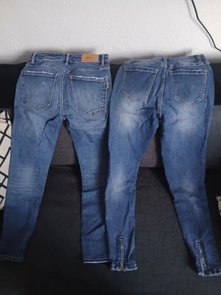 Pantalones Stradivarius Azules Talla M