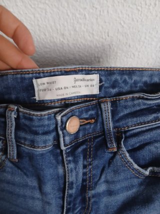 Pantalones Stradivarius Azules Talla M