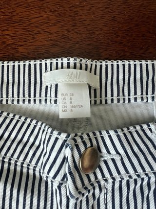 Pantalones cortos H&M rayas Talla 38