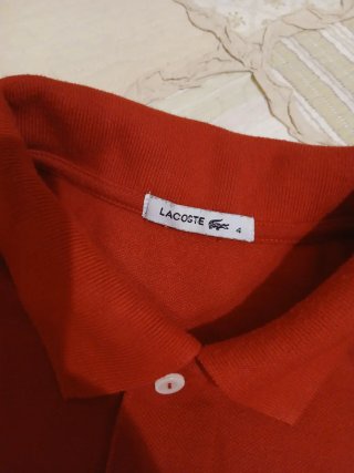 Polo Lacoste Rosso Taglia M