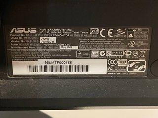 Monitor Asus Negro 19”