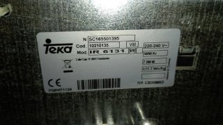 VITROCERAMICA INDUCCION TEKA.2A OPORTUNITAT.