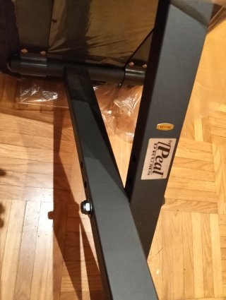 Banqueta Piano Negra Plegable