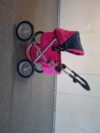 Carrito de juguete plegable,para bebé, color rosa