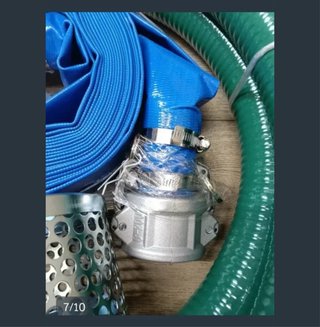 Manguera succión bomba retrolavado azul
