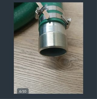 Manguera succión bomba retrolavado azul