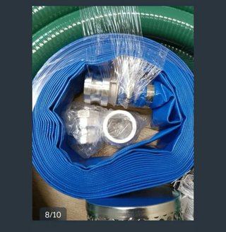 Manguera succión bomba retrolavado azul