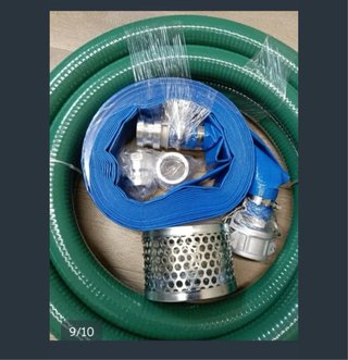 Manguera succión bomba retrolavado azul
