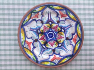 3 Piatti decorati a mano