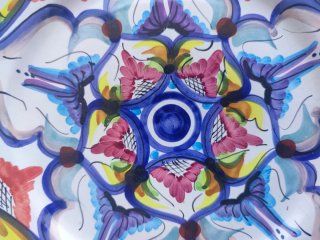 3 Piatti decorati a mano