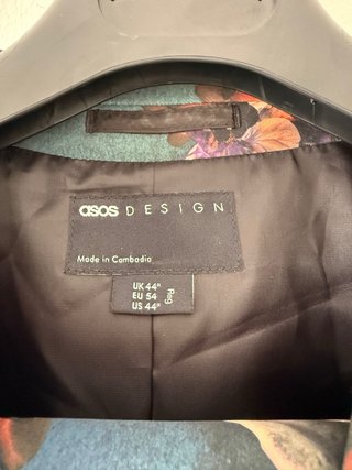 Traje ASOS Design Floral Talla 54