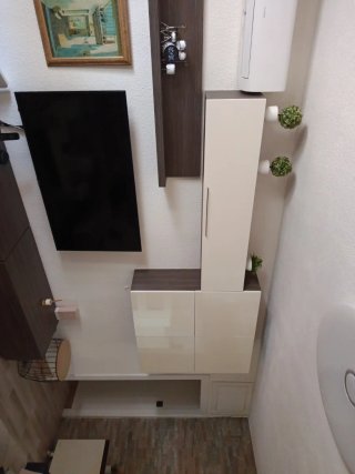 Mueble modular salón madera